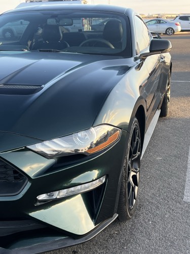 Gloss dark green Ford Mustang GT wrap